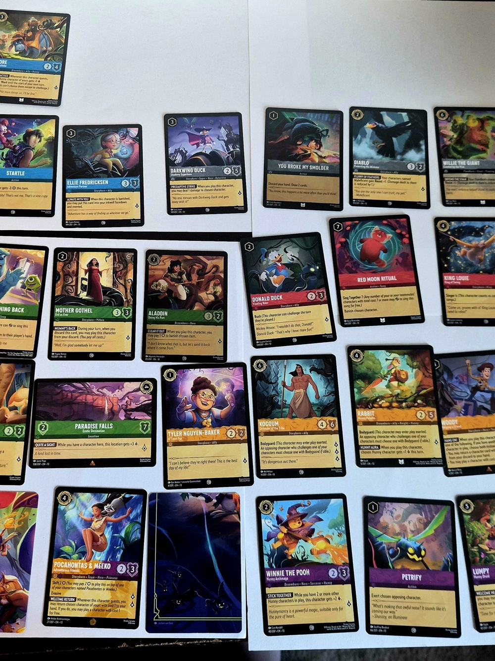 Disney Lorcana Card Lot - 24 Cards - Bulk Collection Insert Set Fillers